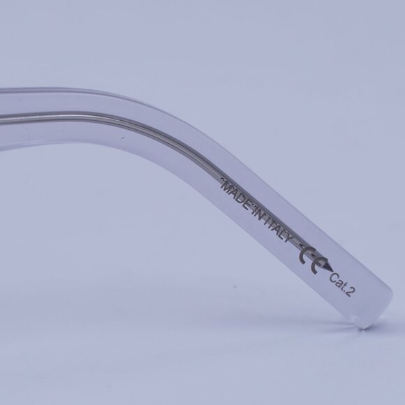 Saint Laurent SL461 BETTY 013 Sunglasses Grey Rectangle Frame, Violet Lenses - Picture 10 of 13